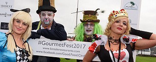 Mad hatters in costume